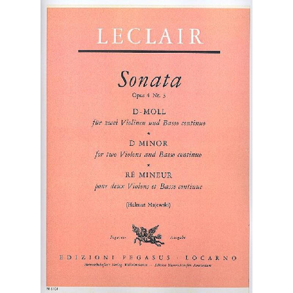 Sonate d-moll op.4,3 für 2 Violinen und Bc