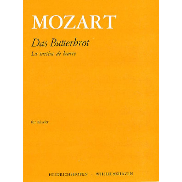 Das Butterbrot für Klavier