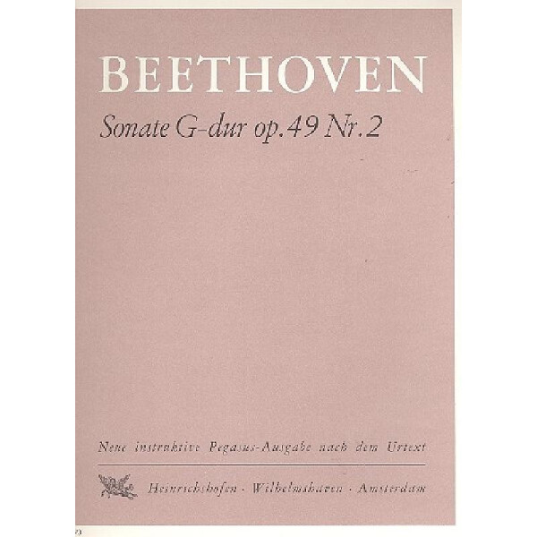 Sonate G-Dur op.49,2 für Klavier