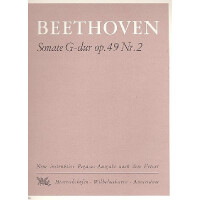 Sonate G-Dur op.49,2 für Klavier