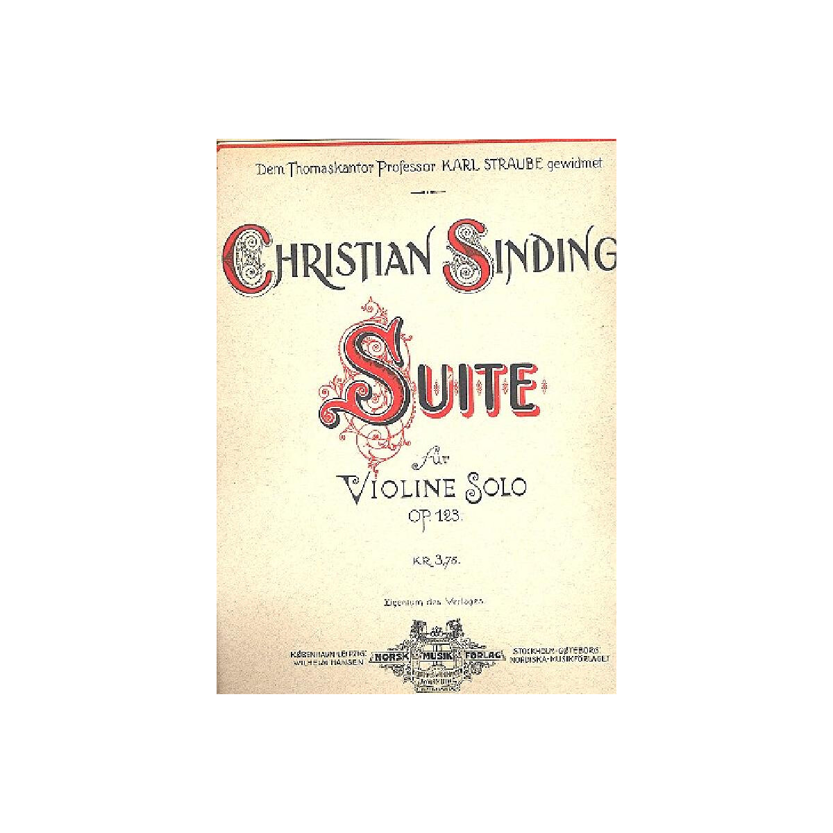 Suite op.123 für Violine solo box