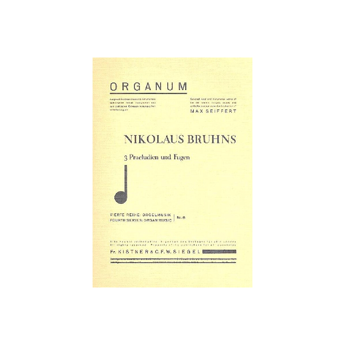 3 Präludien und Fugen für Orgel