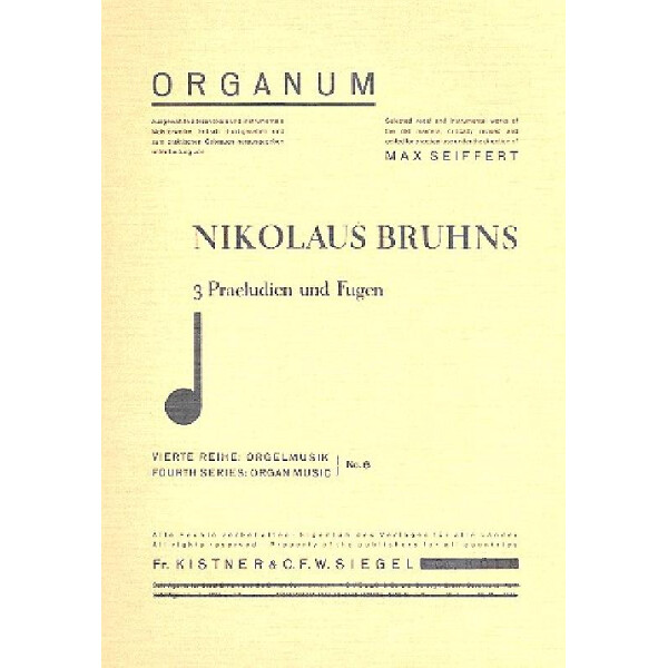 3 Präludien und Fugen für Orgel