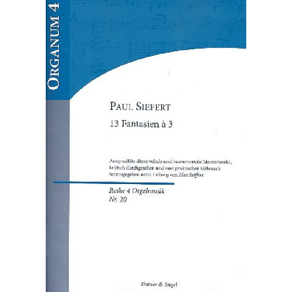 13 Fantasien a 3  für Orgel