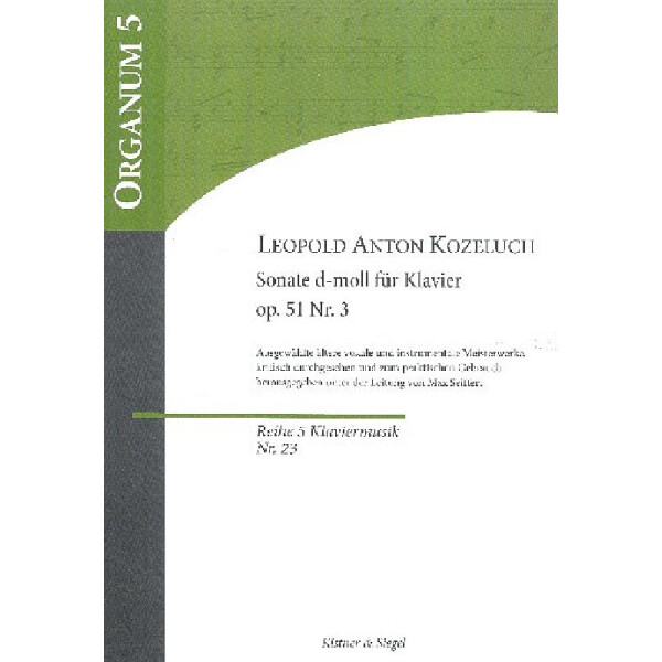 Sonate d-Moll op.51,3 für Klavier