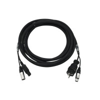 Psso combination cable protective contact/XLR 5m