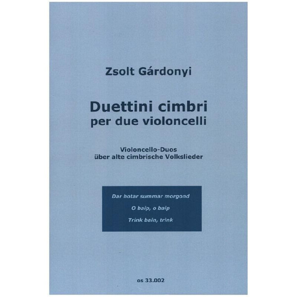 Duettini cimbri