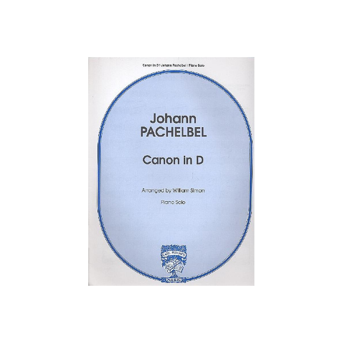 Canon in D for piano solo box