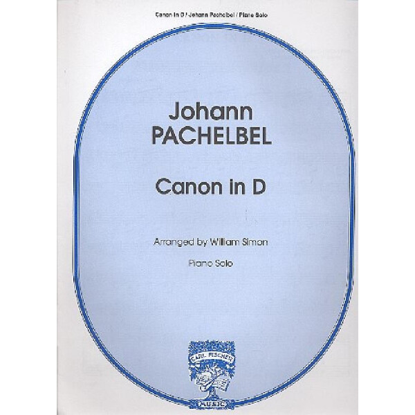 Canon in D for piano solo