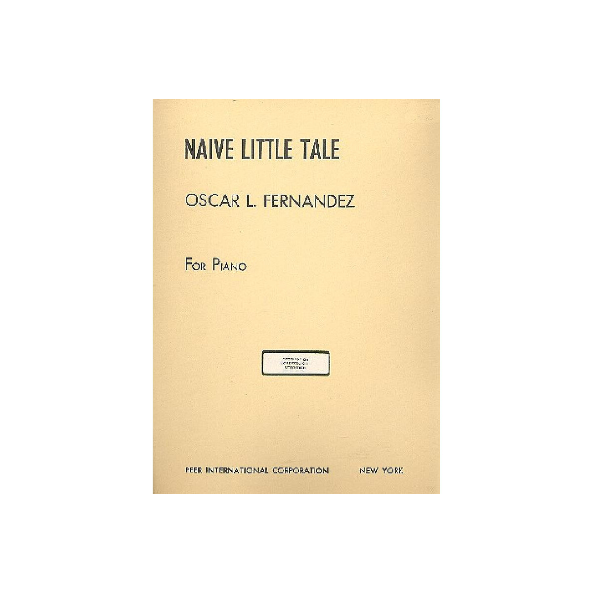 Naive little Tale for piano box