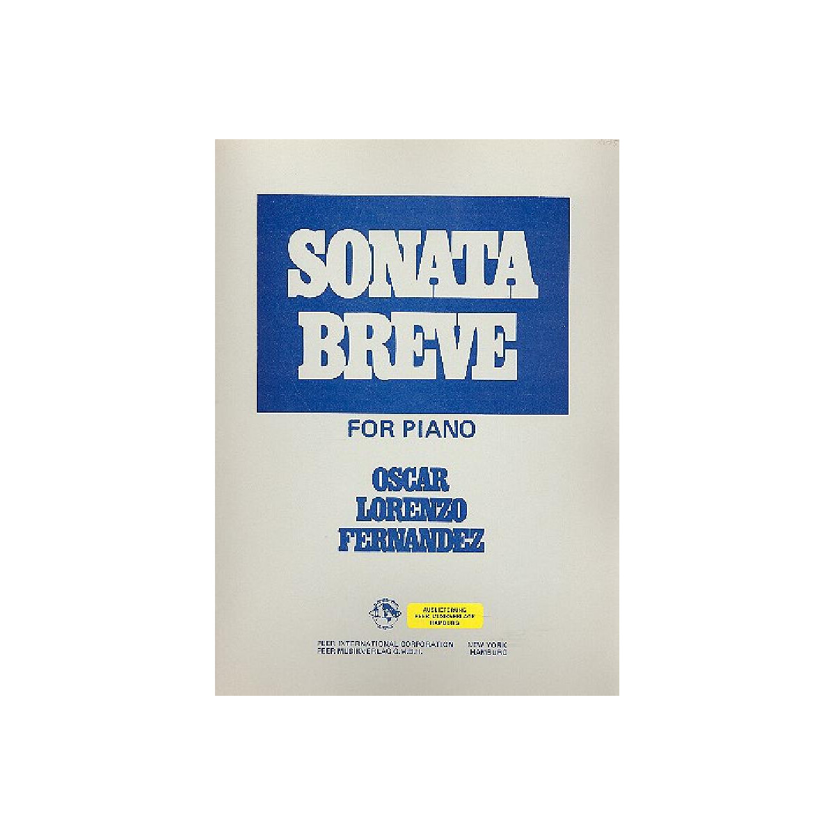 Sonata breve for piano box