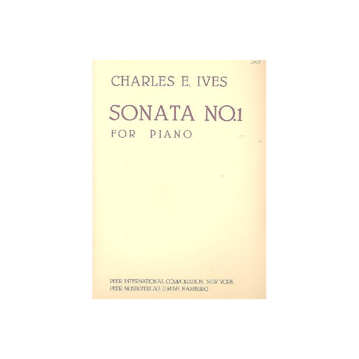 Sonata no.1 for piano box