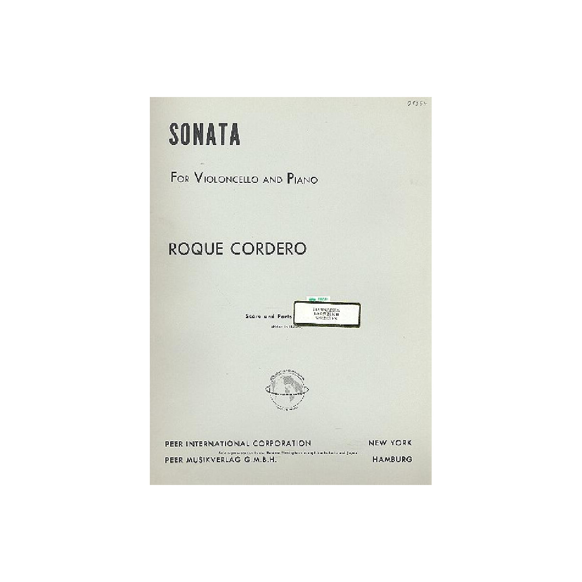 Sonata for violoncello and piano box