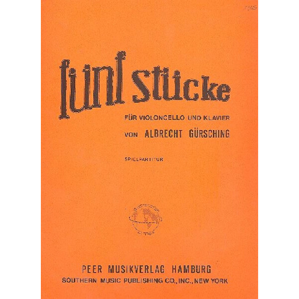 5 Stücke für Violoncello und Klavier
