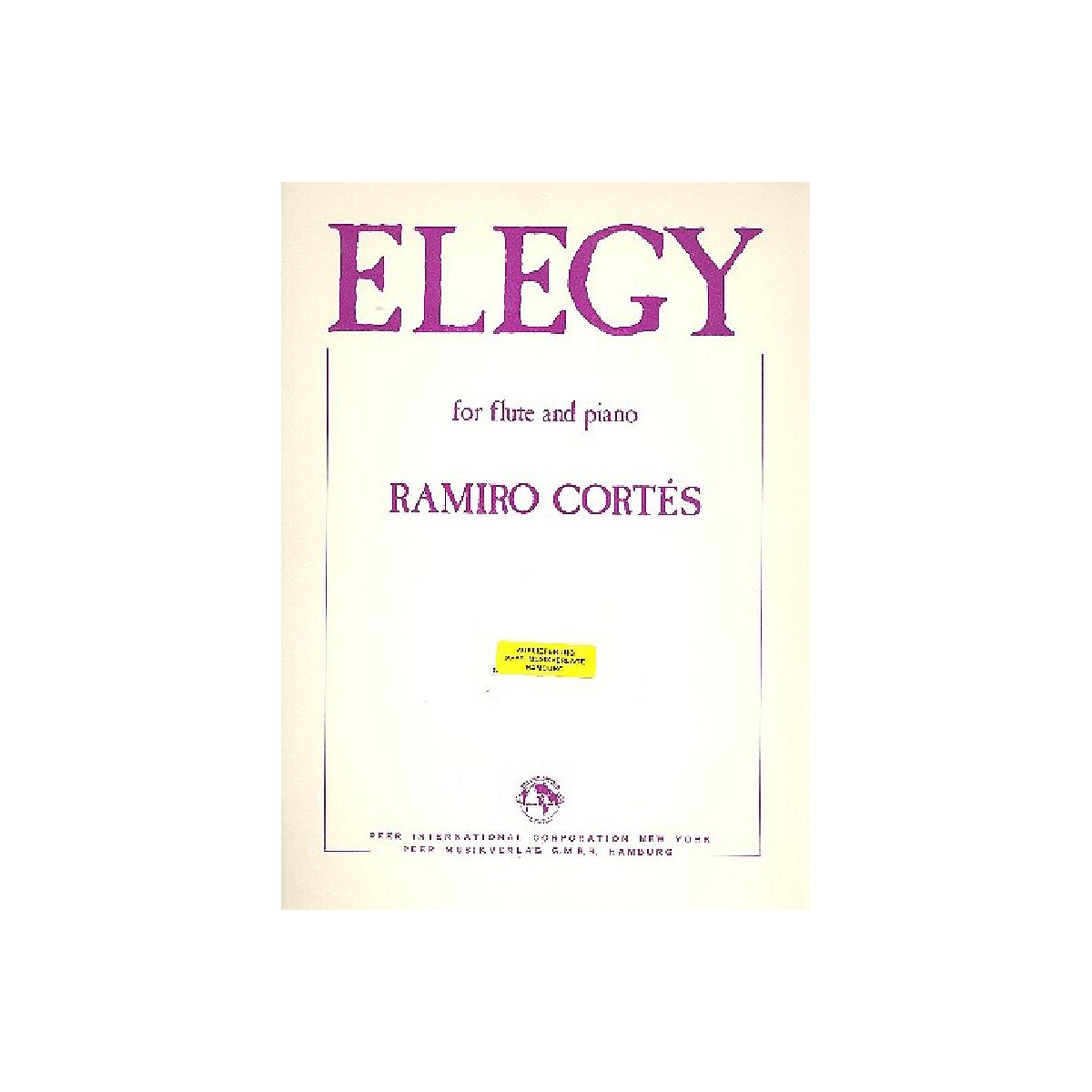 Elegy for flute and piano box