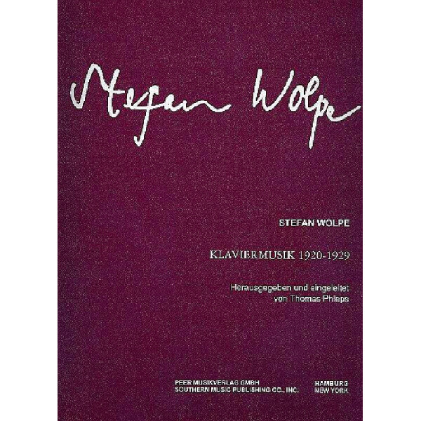Klaviermusik 1920 - 1929