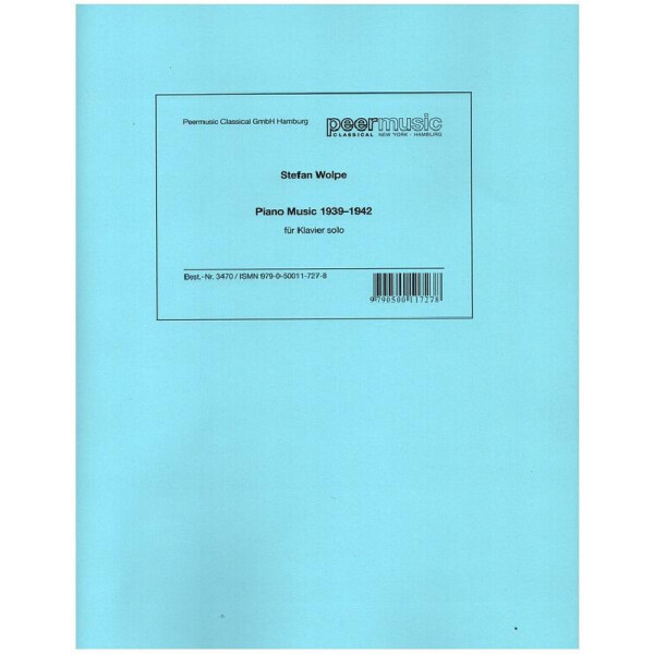 Piano Music 1939-1942