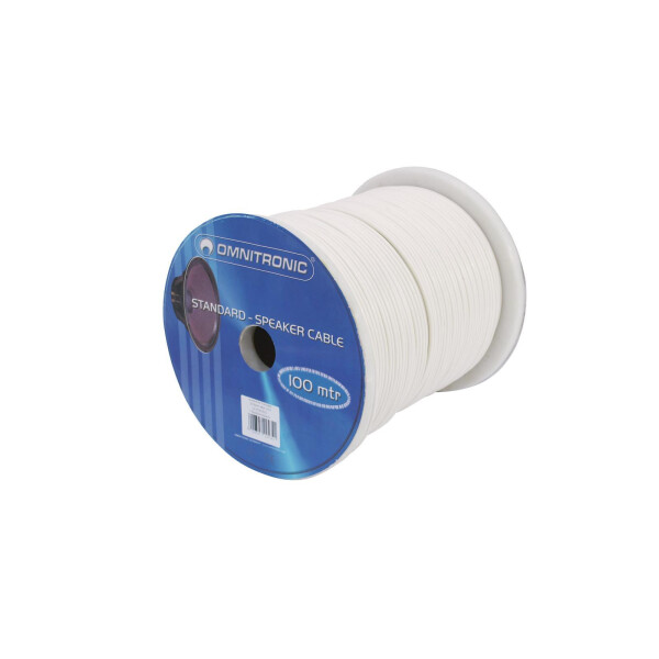 Omnitronic Lautsprecherkabel 2x1,5 100m ws