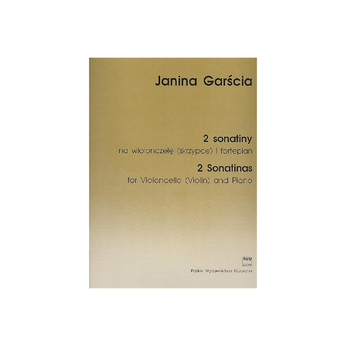 2 Sonatinas for violoncello (violin) and piano