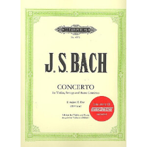 Konzert E-Dur BWV1042 für Violine und Streicher (+CD)