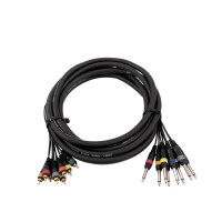 Omnitronic Snake-Kabel 8xCinch/8xKlinke mono 15m
