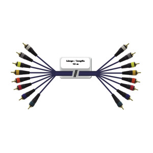 Omnitronic Snake-Kabel 8xCinch/8xCinch 15m