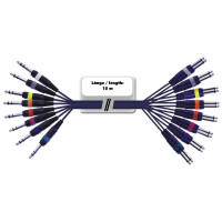 Omnitronic Snake-Kabel 8xKlinke/16xKlinke mono 15m
