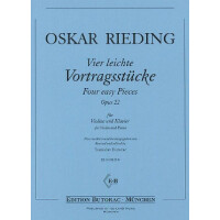 4 leichte Vortragsstücke op.22 für Violine