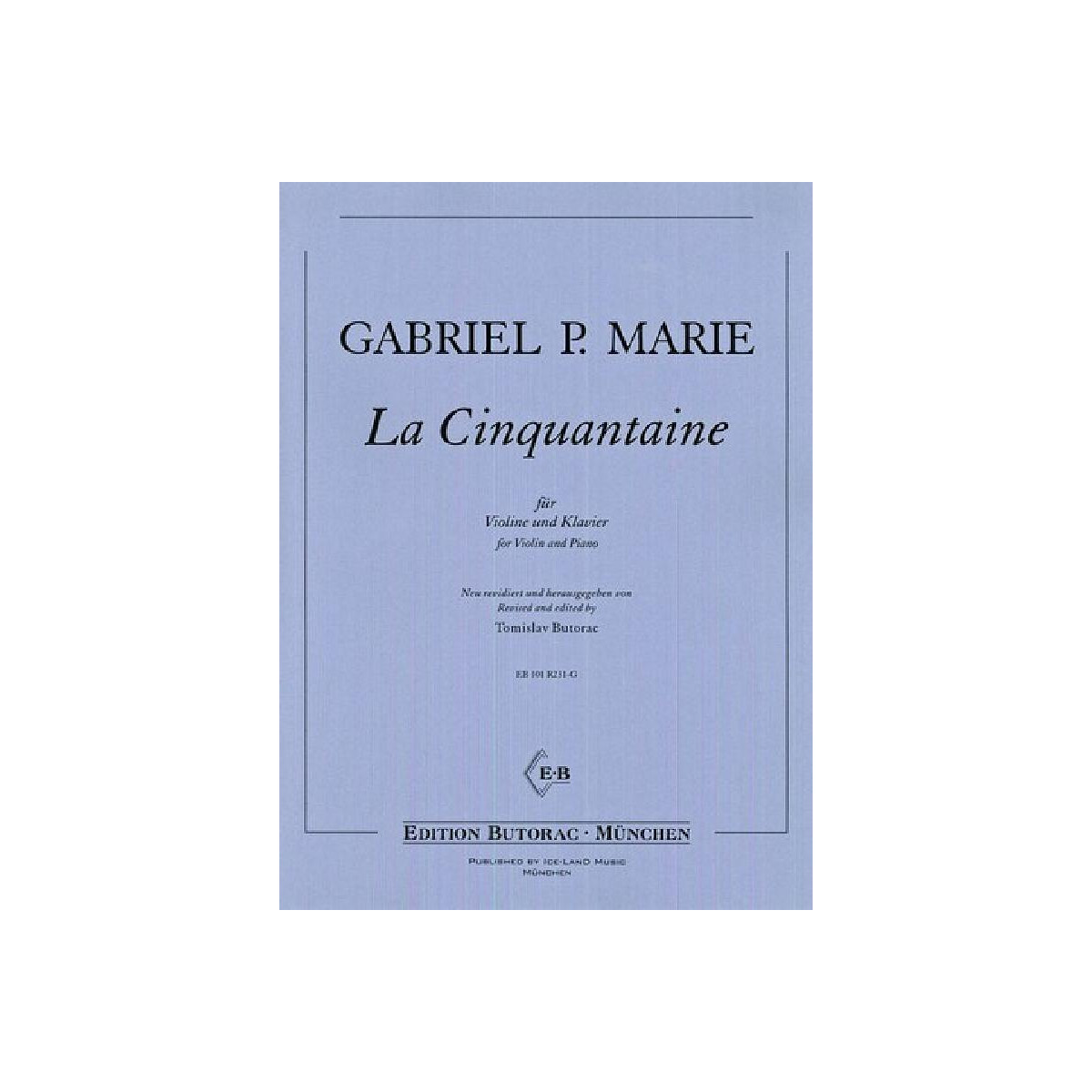 La cinquantaine für Violine und Kla box