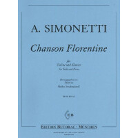 Chanson Florentine für Violine und Klavier