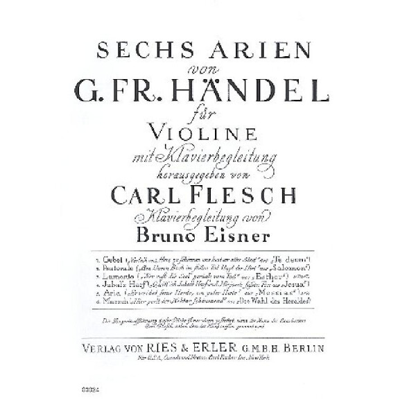 Aria für Violine und Klavier