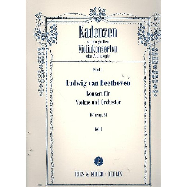 Kadenzen zu den großen Violinekonzerten