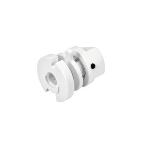 EUTRAC Montagenippel für Stromschienenadapter, weiß