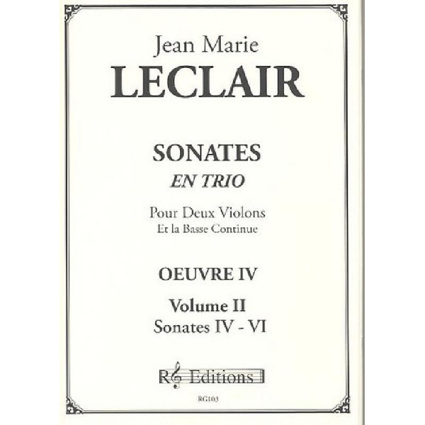 Sonates en trio op.4 vol.2