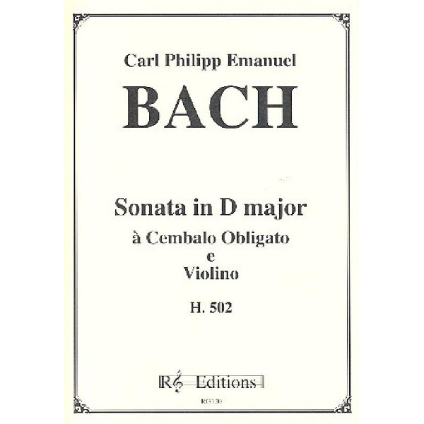 Sonate d-Moll H502 für Violine und Cembalo