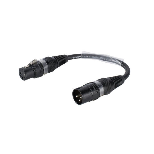 Sommer Cable adapter cable 3-pin XLR(M)/5-pin XLR(F) black