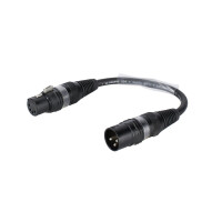 Sommer Cable adapter cable 3-pin XLR(M)/5-pin XLR(F) black