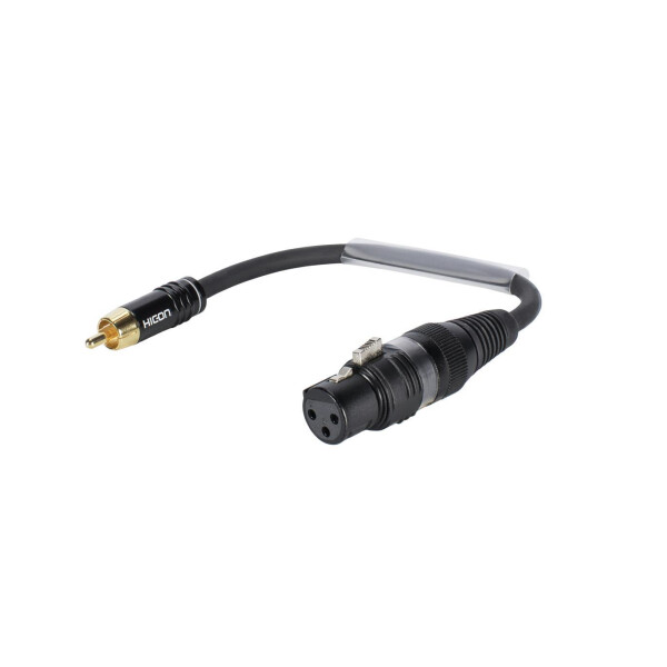 Sommer Cable adapter cable XLR(F)/Cinch(M) 0.15m black