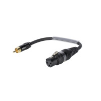Sommer Cable adapter cable XLR(F)/Cinch(M) 0.15m black