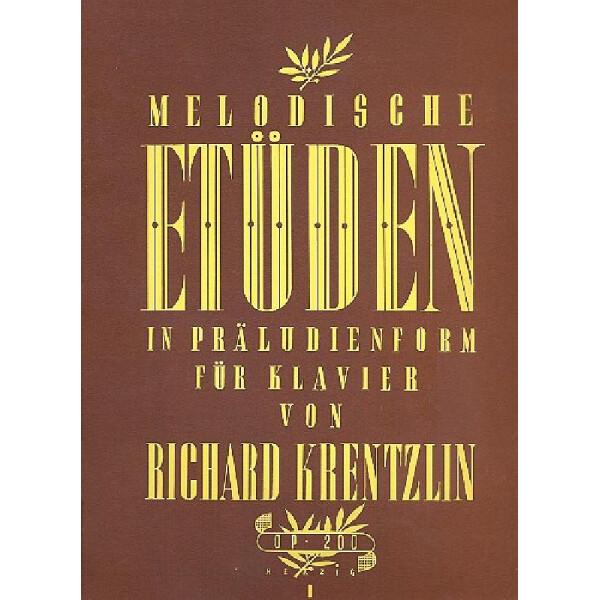 Melodische Etüden in Präludienform op.200 Band 1