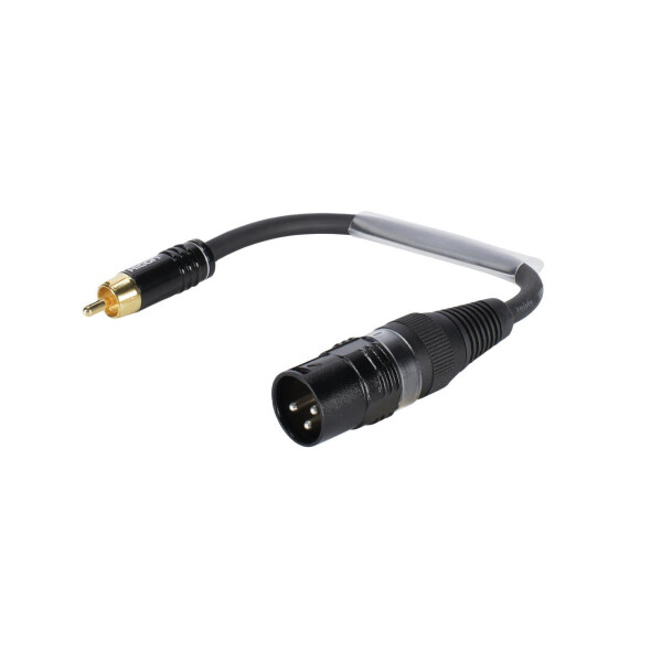 Sommer Cable adapter cable XLR(M)/Cinch(M) 0.15m black