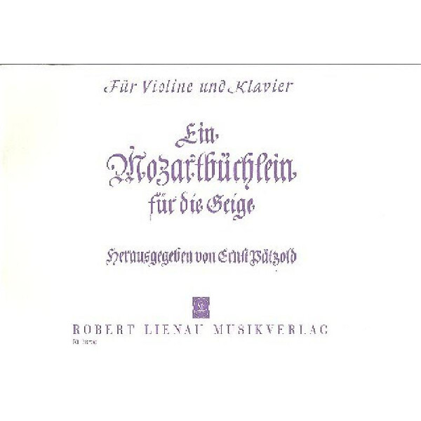 Ein Mozartbüchlein für die Geige
