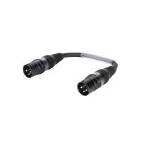 Sommer Cable adapter cable XLR(M)/XLR(M) 0.15m black