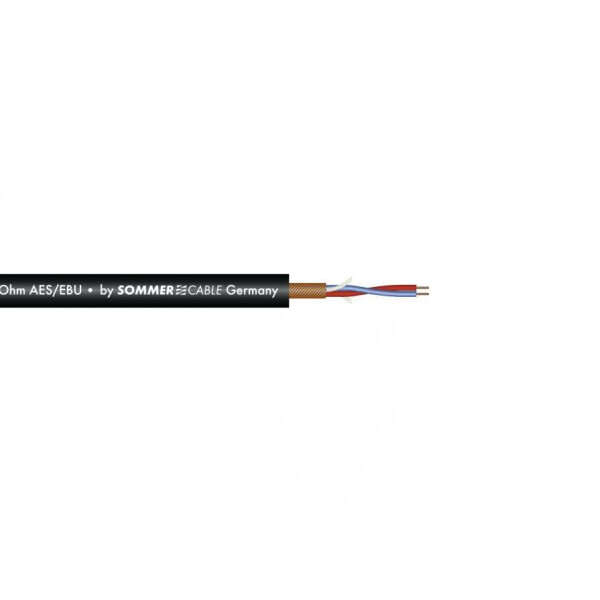 Sommer Cable Mikrofonkabel AES/EBU 2x0,14 100m sw SC-Micro-Stage
