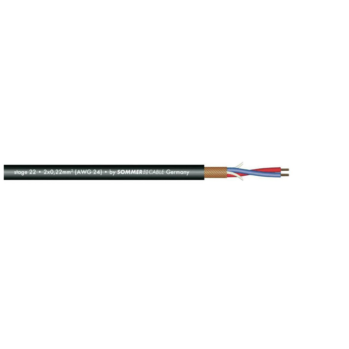 Sommer Cable Mikrofonkabel 2x0,22 100m s box
