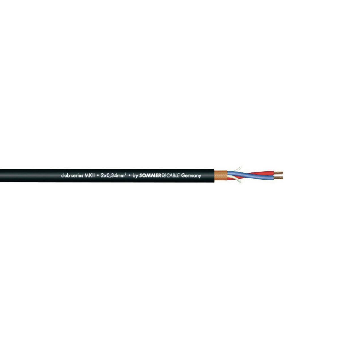 Sommer Cable Mikrofonkabel 2x0,34 100m sw CLUB SERIES