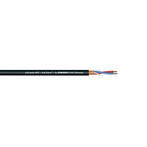 Sommer Cable Mikrofonkabel 2x0,34 100m sw CLUB SERIES