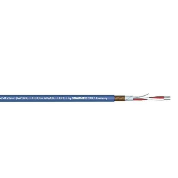 Sommer Cable DMX Kabel 2x0,22 100m sw SC-Semicolon