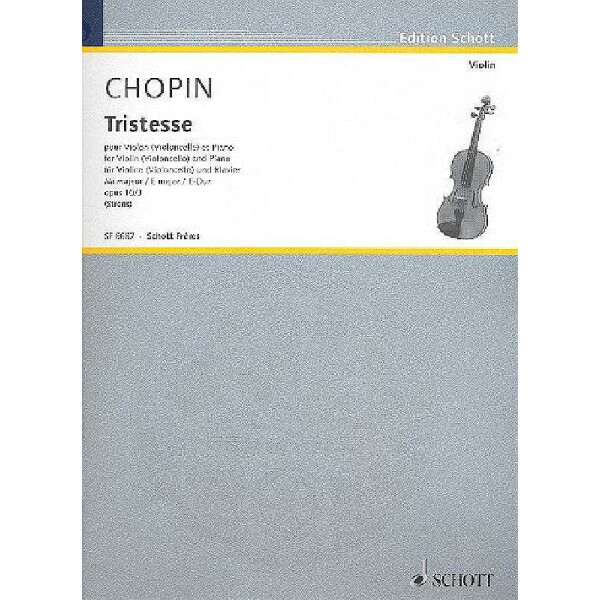Tristesse op.10,3 für Violine (Violoncello)
