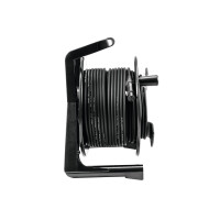 Psso DMX cable drum XLR 30m sw Neutrik 2x0.22